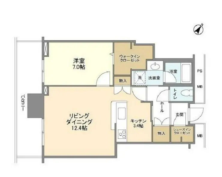 リガーレ日本橋人形町 26階階 間取り