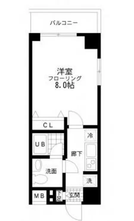 レジディア桜上水 8階階 間取り