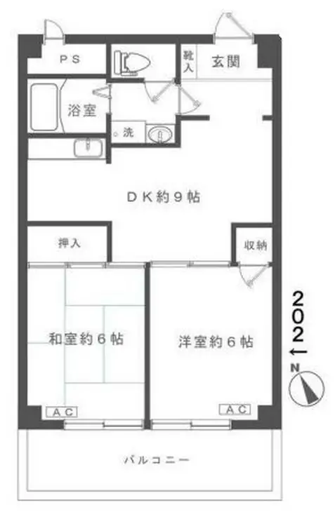 ビバーチェ武蔵野 3階階 間取り