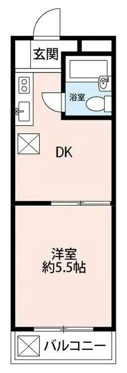 APARTMENT THE TAMA 1階階 間取り