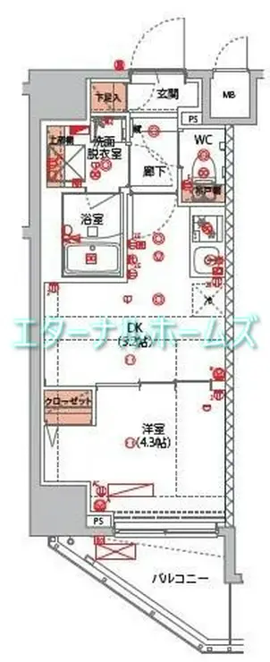 ハーモニーレジデンス新宿早稲田ザ・ガーデン 11階階 間取り