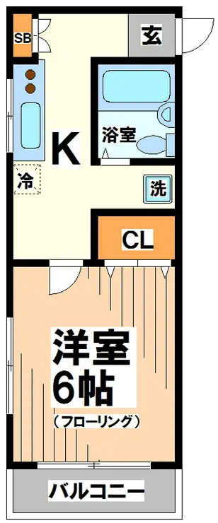レジデンス松原 2階階 間取り