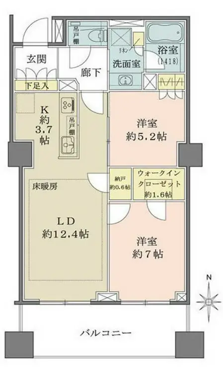 ザ・パークハウス恵比寿 11階階 間取り