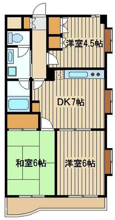 メゾンフロール 2階階 間取り
