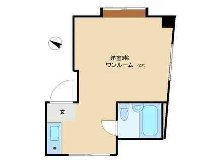 シェルハウス駒込(ワンルーム/3階)の間取り写真