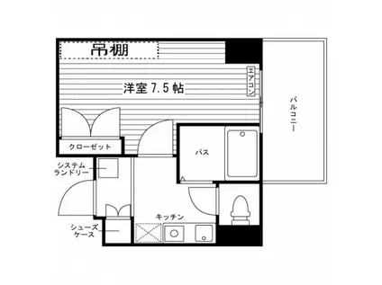 プレサージュ平尾(1K/3階)の間取り写真
