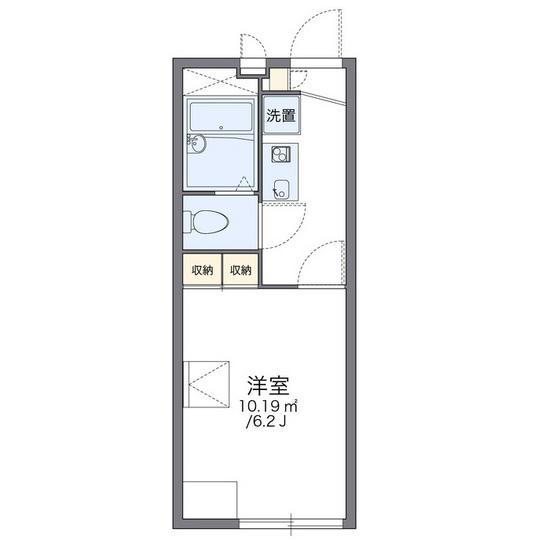 レオパレスシューペリア(1K/2階)の間取り写真