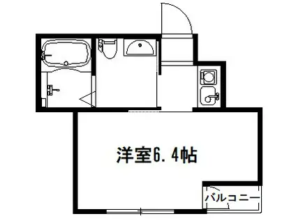 ノ・レーヴ堀川高辻(1K/3階)の間取り写真