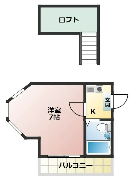 アネックス蒲生第5期 1階階 間取り