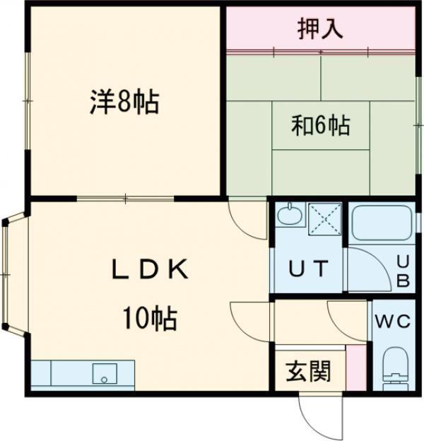 パレスフレンズ(2LDK/1階)の間取り写真