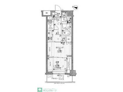 日神デュオステージ蓮根(1DK/3階)の間取り写真