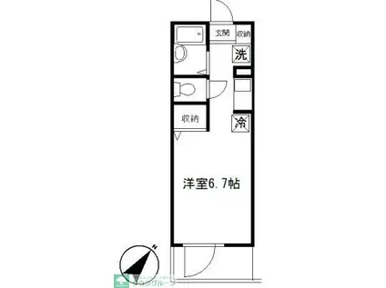 LYNX赤塚新町(ワンルーム/2階)の間取り写真