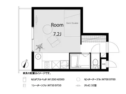 ライオンズマンシヨン三軒茶屋第6(ワンルーム/2階)の間取り写真