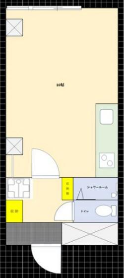 舟入コータース(ワンルーム/11階)の間取り写真