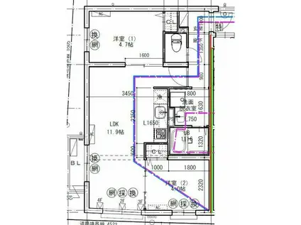 エルファーロ大岡山II(2LDK/2階)の間取り写真