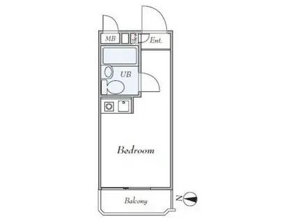 パレドール杉並(ワンルーム/1階)の間取り写真