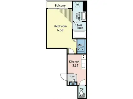 THE TOGOSHIGINZA RESIDENCE ザトゴシギンザレ(1K/3階)の間取り写真