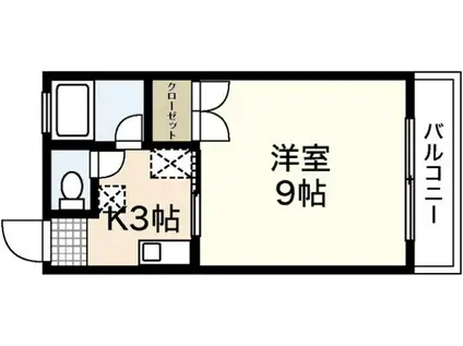 エンゼルタナカ(1K/2階)の間取り写真