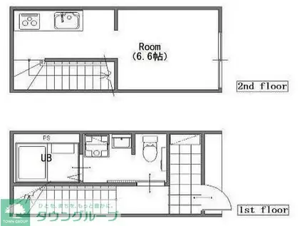 MOK-TERRCE DIMORA(ワンルーム/1階)の間取り写真