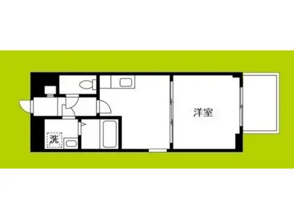 エスプレッソ難波II(1K/10階)の間取り写真