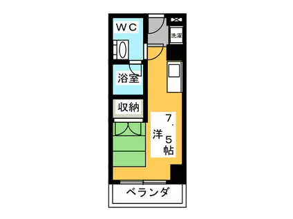 ALIVIO(ワンルーム/3階)の間取り写真