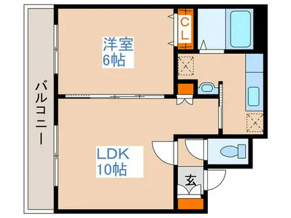 HS南平岸112(1LDK/2階)の間取り写真