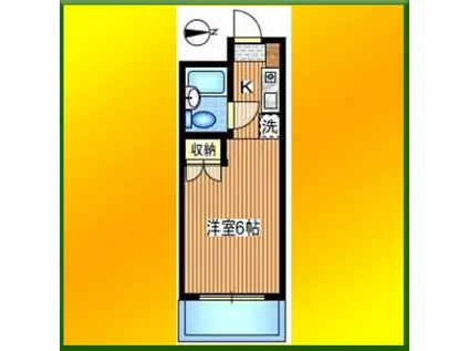 パークアベニュー高久(ワンルーム/2階)の間取り写真