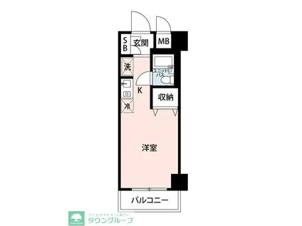 マイナビSTAYパレス武蔵小杉駅北口(ワンルーム/6階)の間取り写真