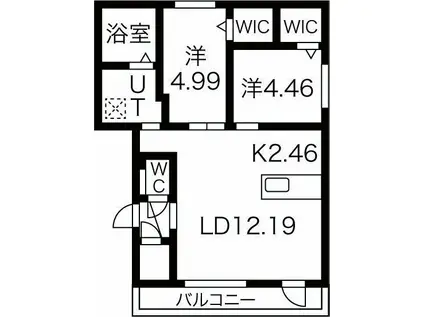 イル デコ356(2LDK/4階)の間取り写真