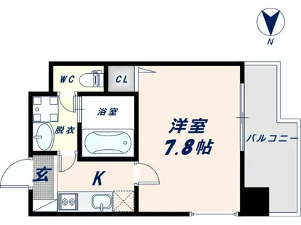 エムプラザ布施駅前参番館(1K/3階)の間取り写真