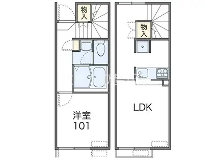 レオネクストINつかさ(1LDK/1階)の間取り写真