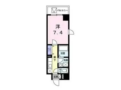 エテルネル・パレ(1K/2階)の間取り写真