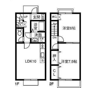 BLISSFUL PERCH みずほ A(2LDK/1階)の間取り写真