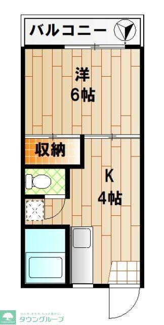 コーポ鈴木B棟(1K/1階)の間取り写真