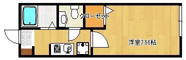 コージー・コート弐番館(1K/2階)の間取り写真