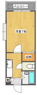 YARD HOUSE16(1K/5階)の間取り写真