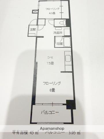 レジデンス松寿(2DK/7階)の間取り写真