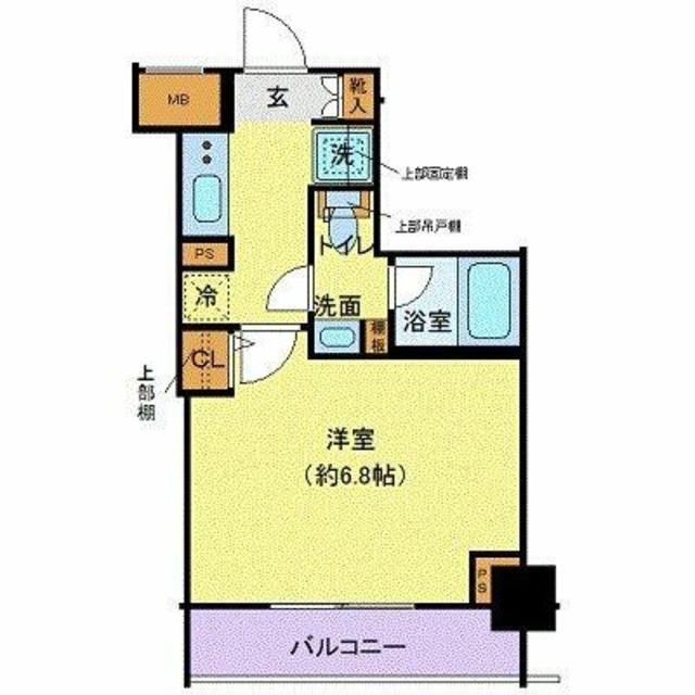 CREVISTA大森(1K/8階)の間取り写真