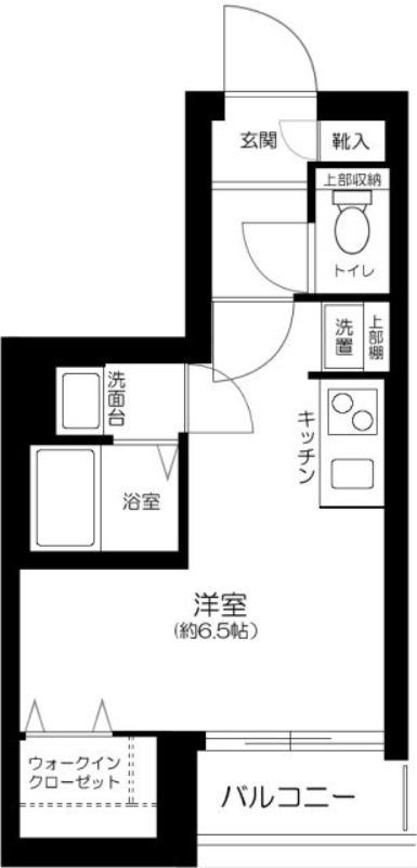 クレヴィスタ品川西大井(ワンルーム/1階)の間取り写真