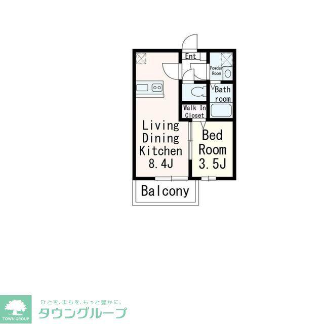 BESTSTAGE狭山(1DK/2階)の間取り写真