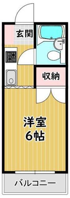ピュアシティ清瀬(1K/3階)の間取り写真