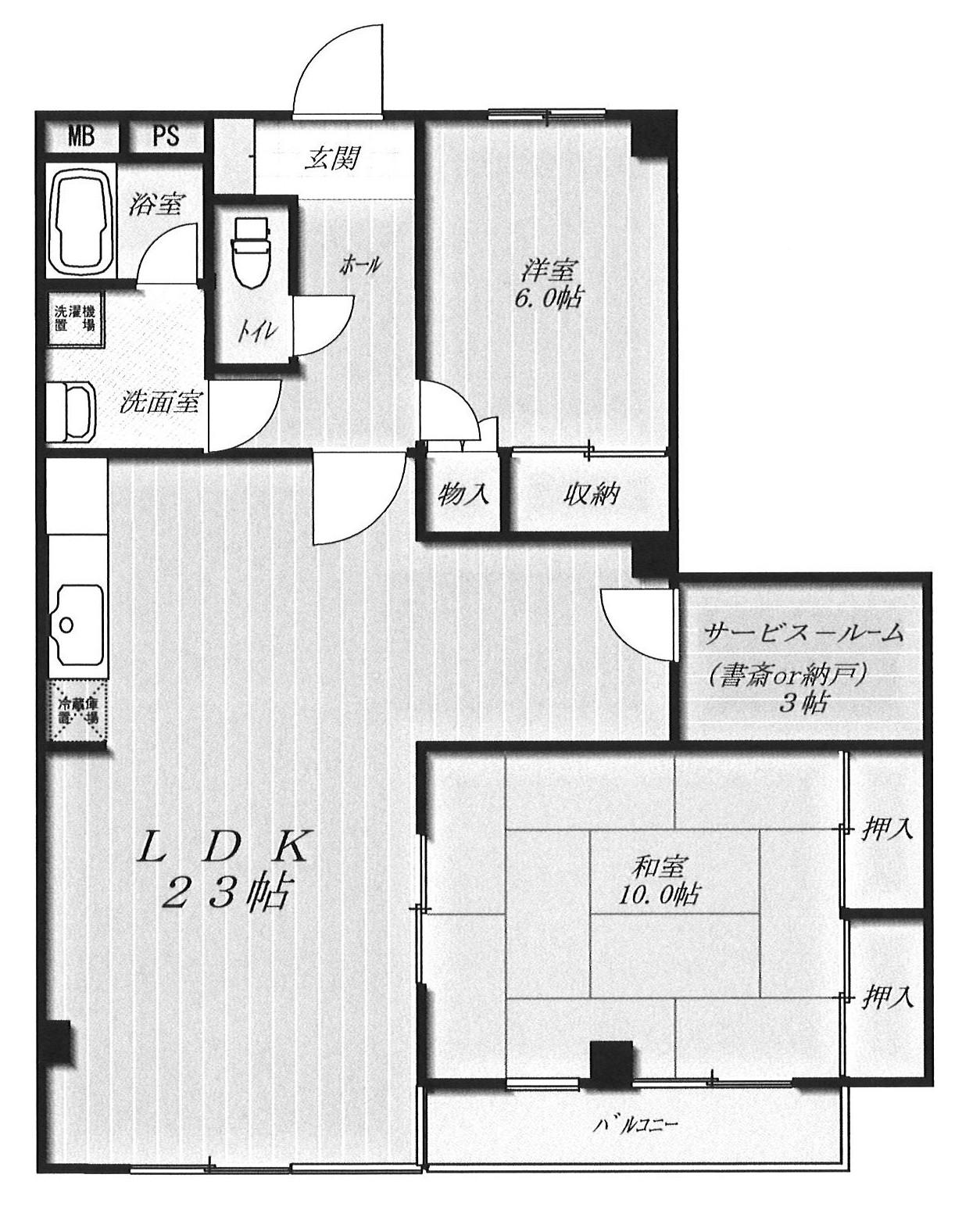 ピュアステージ(2SLDK/2階)の間取り写真