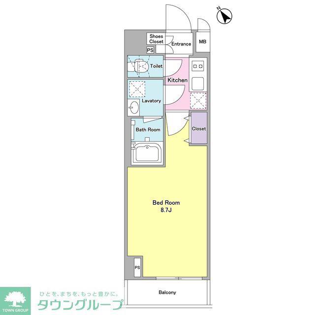 デルックス田端(1K/6階)の間取り写真