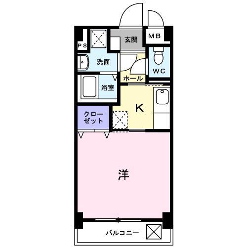 グラン レジーナ(1K/3階)の間取り写真