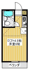 カーサグランデ(ワンルーム/1階)の間取り写真