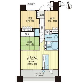 サーパスシティ坂出駅前壱番館(2SLDK/11階)の間取り写真