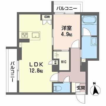 SHA MAISON BELLE CHAMP(1LDK/2階)の間取り写真