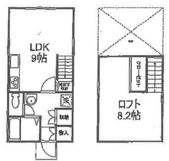 マゴコロヴェレッタ(1LDK/1階)の間取り写真