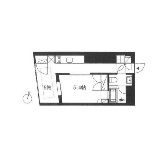 ・ トレフォルム・(1DK/2階)の間取り写真