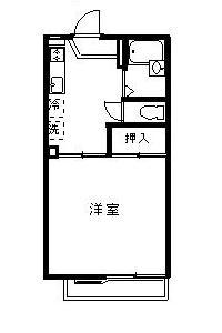 メゾン上柴(1K/2階)の間取り写真
